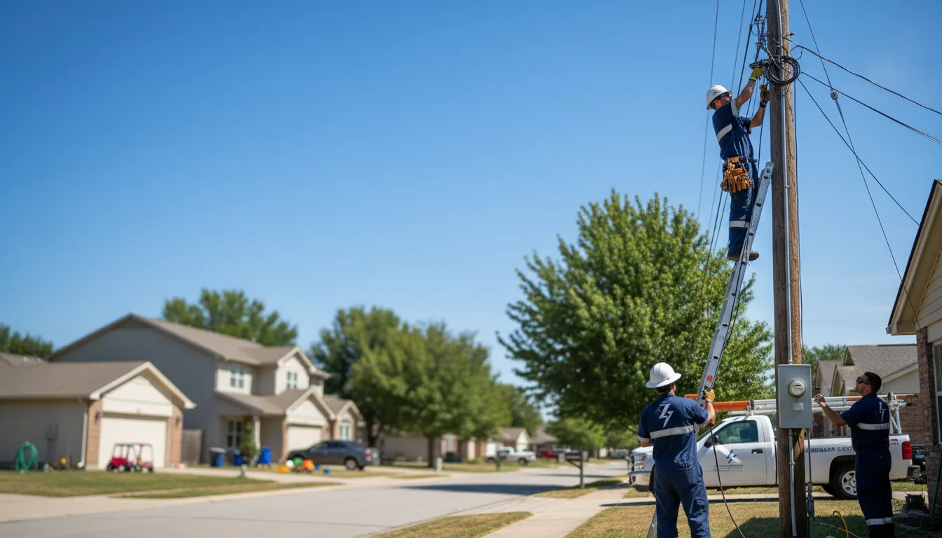 Residential electrician providing installation services in Freeman Spur, IL